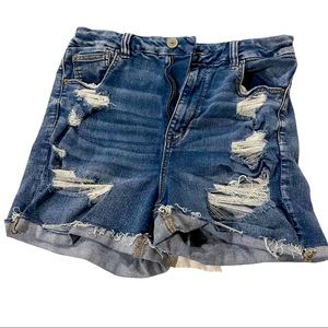 AE plus size NXT level Jean Shorts